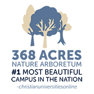 368 acres nature arboretum - ranked number one for most beautiful campus in the nation