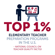 top 1% in preparing elementary teachers